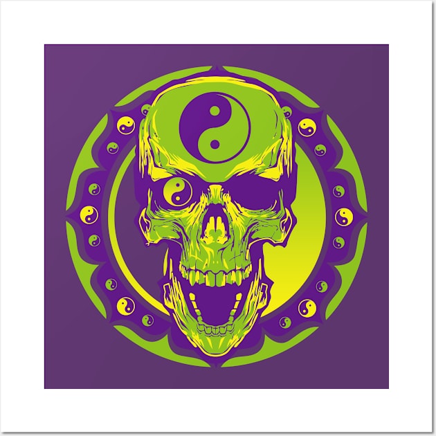 Skull of tai chi N°2 Wall Art by couleur365